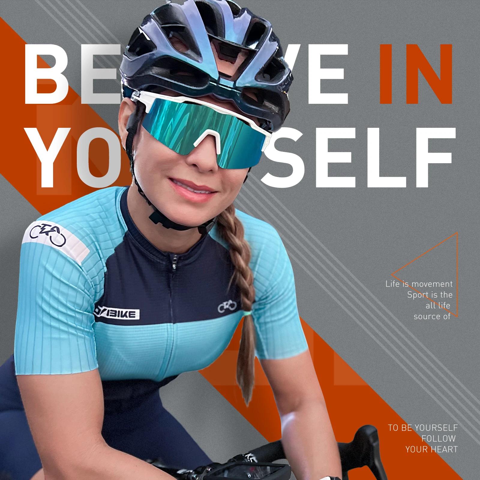 Lunettes de cyclisme polarisées pour vtt, lunettes de soleil de sport, de course, pour hommes et fem