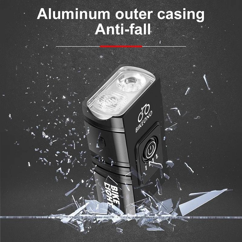 Lampe de vélo LED T6 avant pour VTT, lampe de vélo de montagne, lampe de poche de sauna, sonnette él