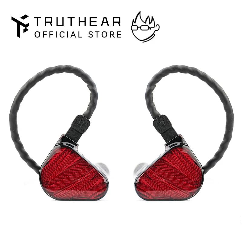 TRUTHEAR x Crinacle ZERO: écouteur rouge double pilotes dynamiques écouteurs intra-auriculaires avec
