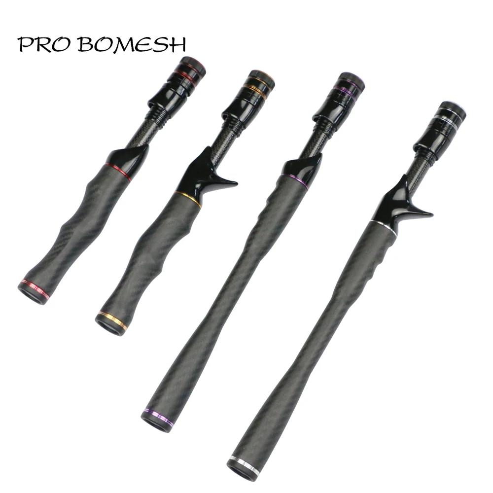 Pro Bomesh filature coulée pleine longueur en Fiber de carbone poignée Kit truite canne à pêche bric