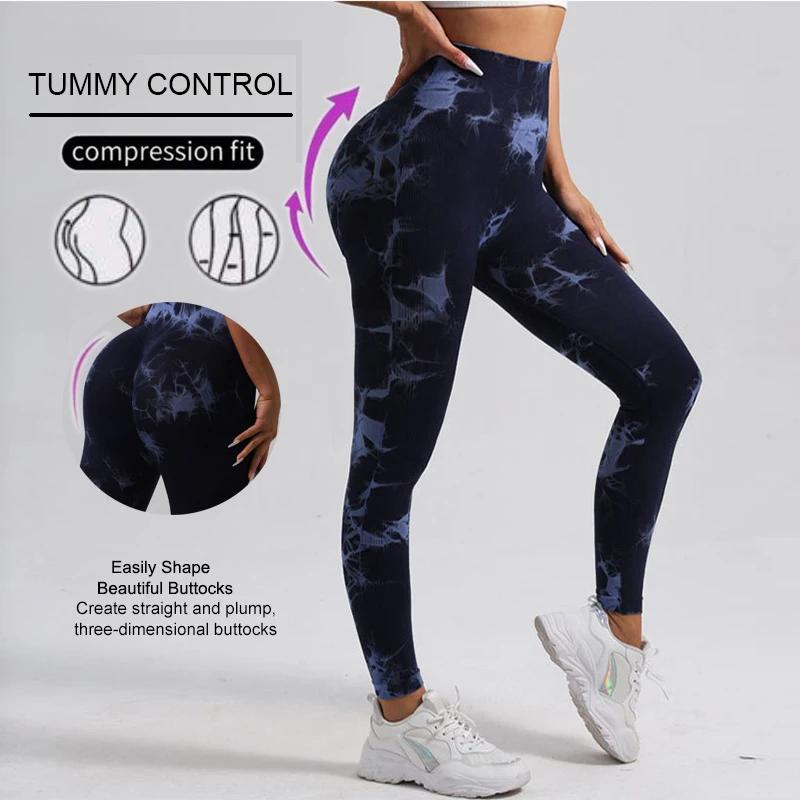 WAREBALL nouveau cravate colorant pantalons de Yoga Leggings de gymnastique femmes sans couture tail