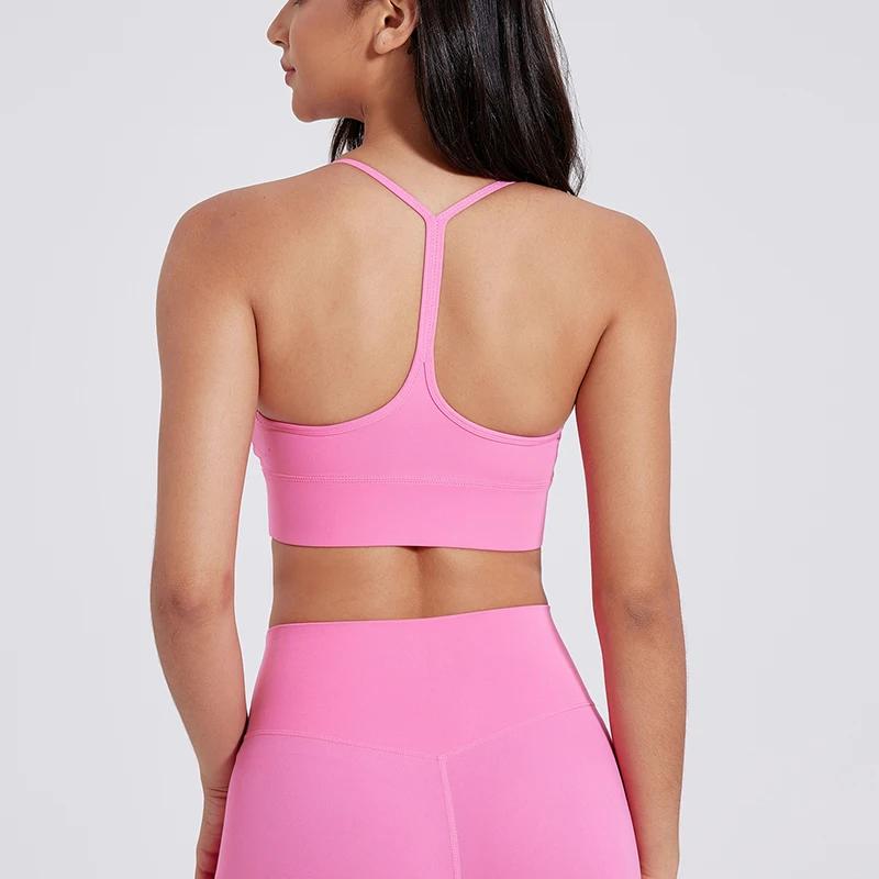 Soutien-gorge de sport femme forme Y - Yoga fitness haute résistance et confort