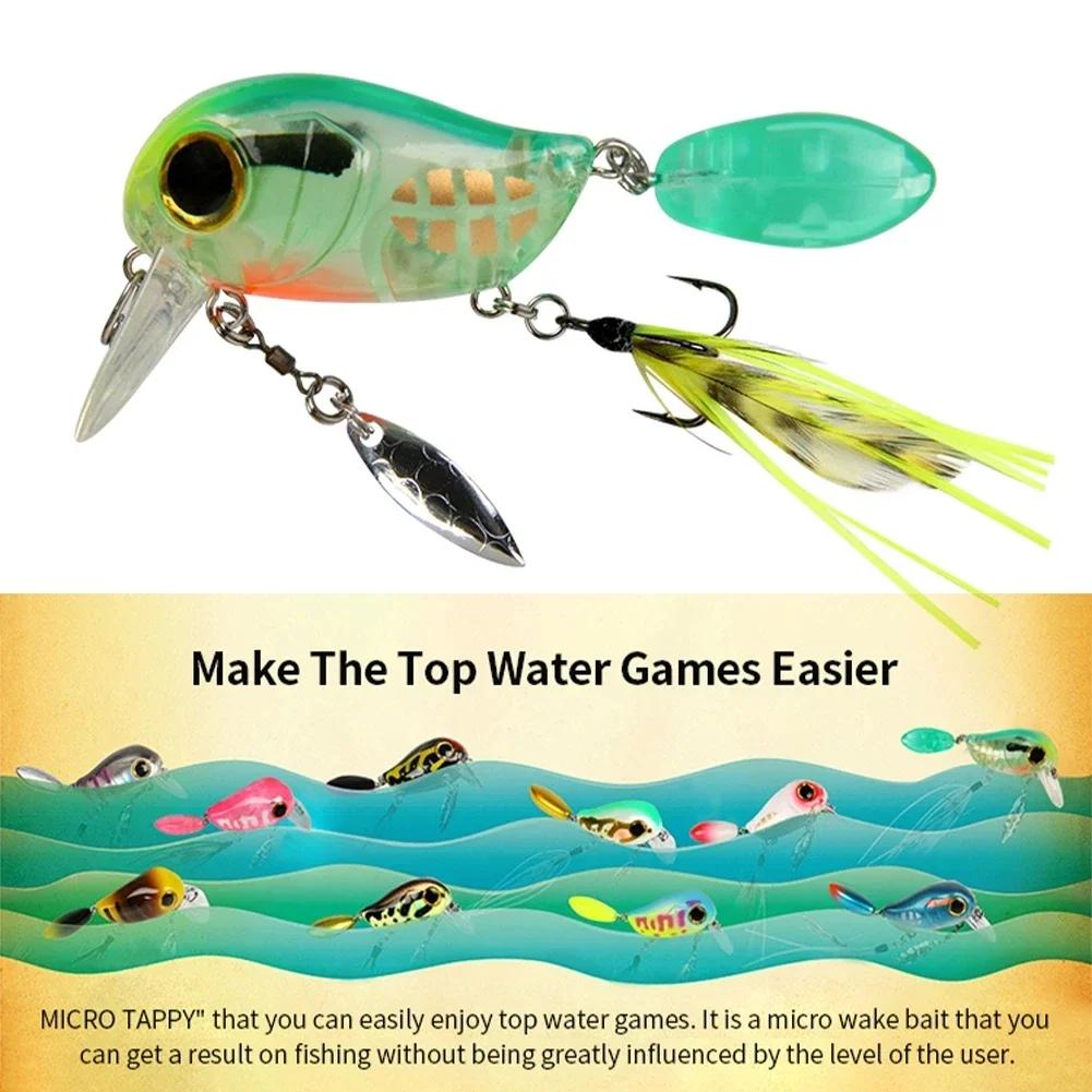Micro appât artificiel dur pour la pêche, leurre pour attraper des poissons tels que les prédateurs,