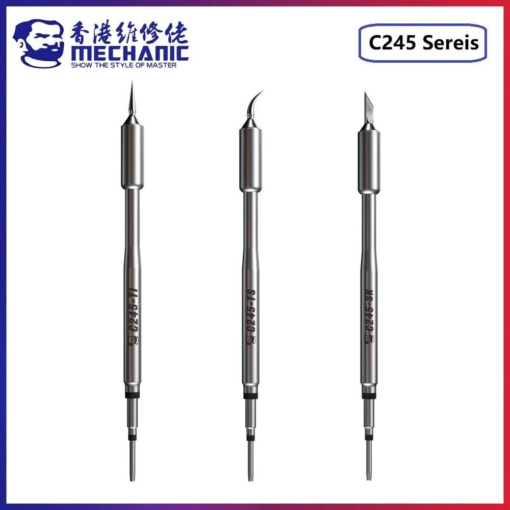 MÉCANICIEN-Pointe de fer à souder en cuivre, série C245, type de chauffage externe, précision électr