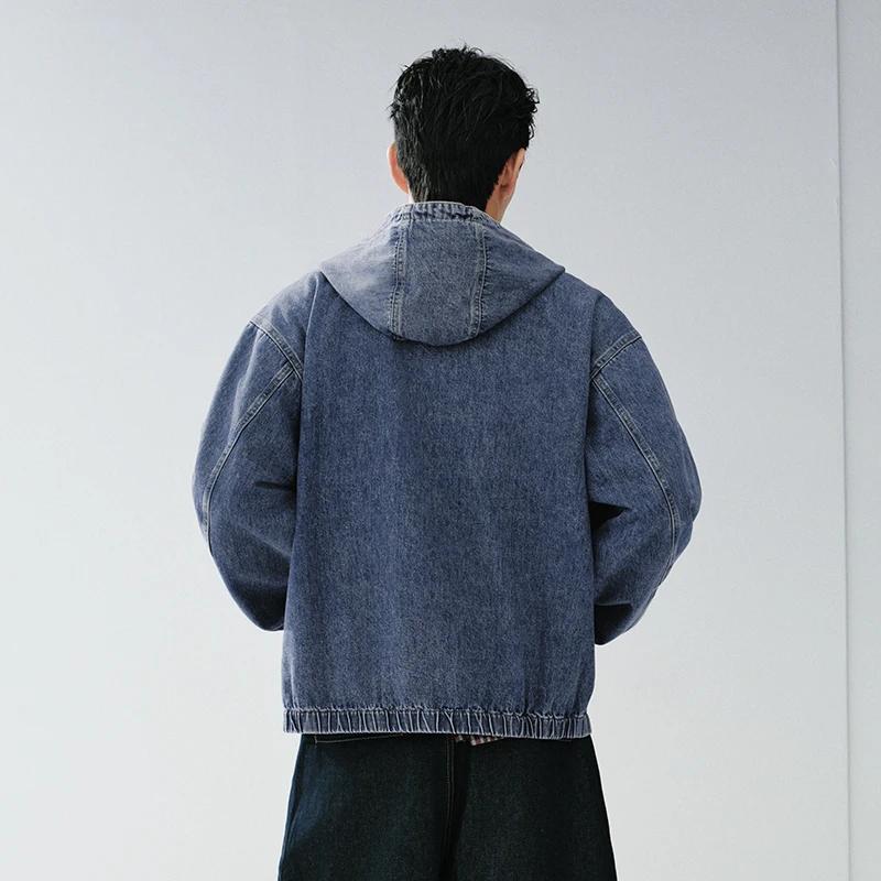 Veste américaine Semir pour homme, collection Printemps 2026, en jean à capuche, style urbain vintag