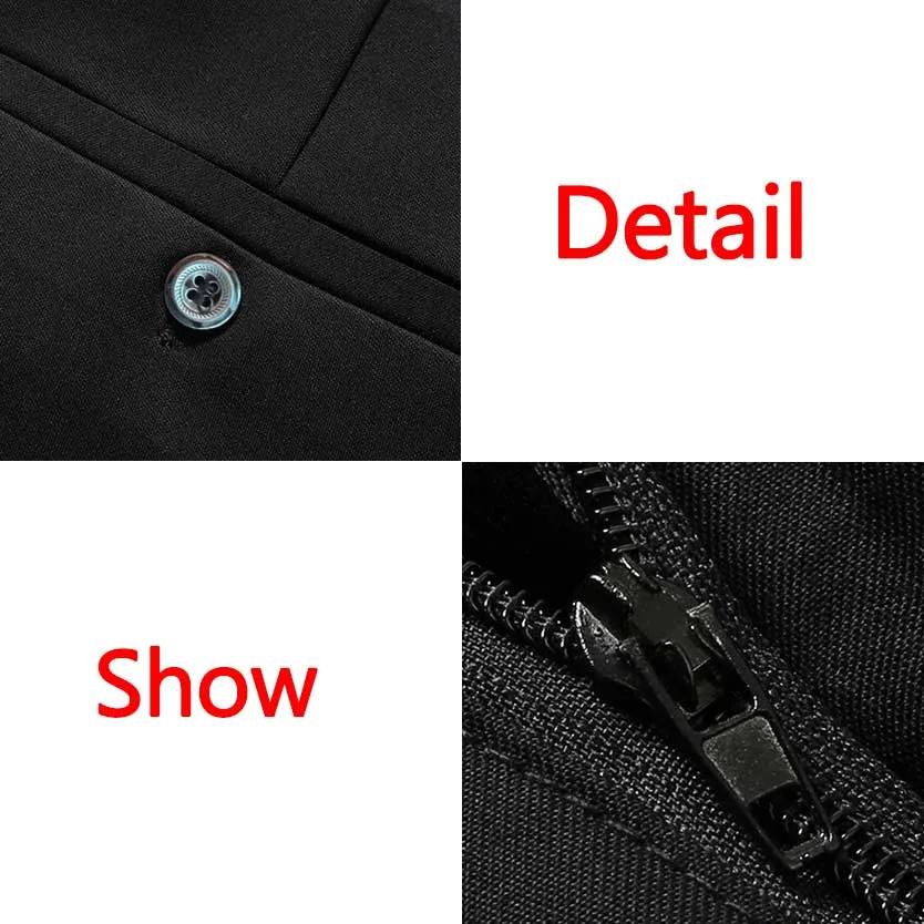Pantalon d'affaires pour hommes, grande taille 52, taille élastique, pantalon de costume droit, pant