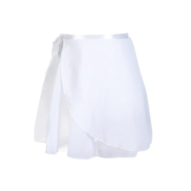 Adulte en mousseline de soie Ballet Tutu danse jupe femmes filles gymnastique jupe portefeuille form
