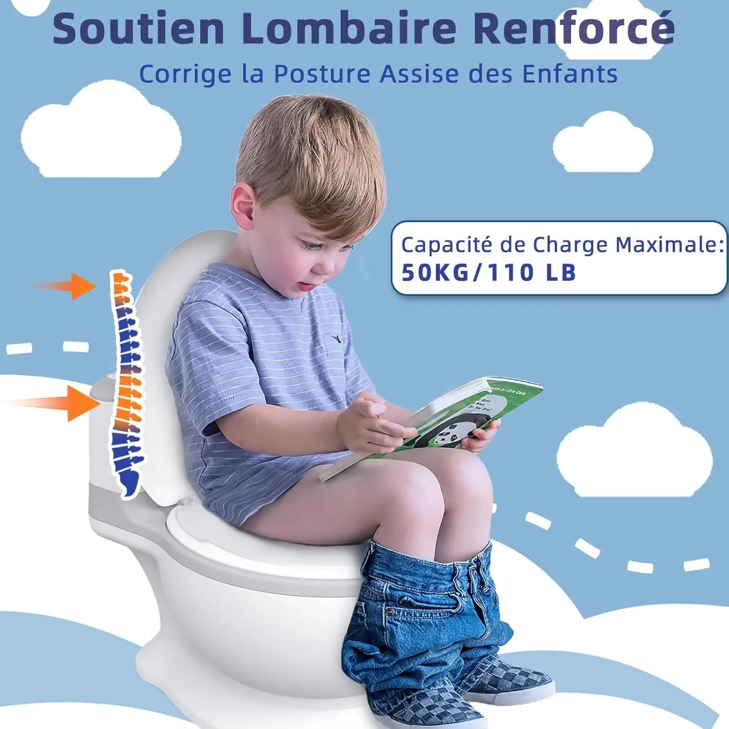 Pot pour Bébé avec Bac Amovible, Facile à Nettoyer, Vrai Son de Chasse, Toilettes d'apprentissage de