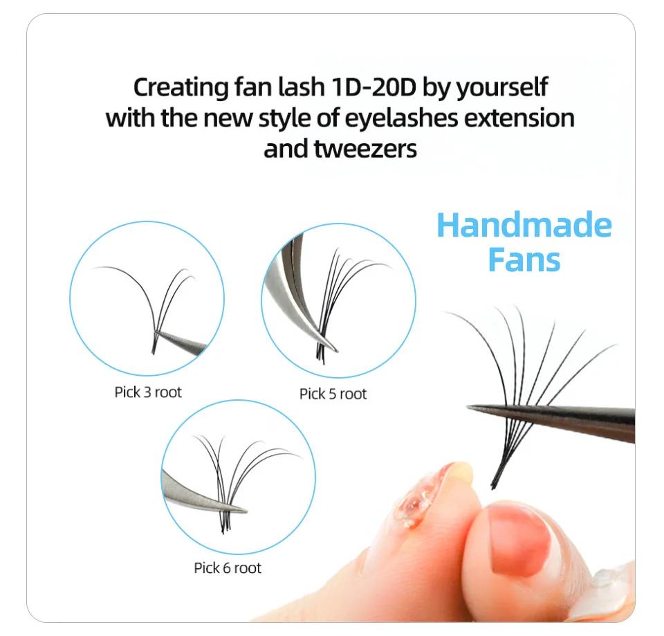 AGUUD-Extensions de cils en faux vison, faux-cils artificiels de haute qualité, courbure C D CC, 10 