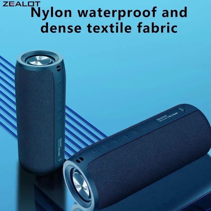 Zealot-haut-parleurs sans fil S51, haut-parleur caisson de basses Portable extérieur, étanche IPX 5,