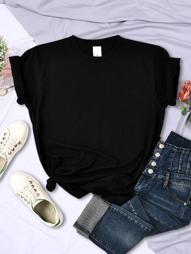 T-Shirts d'été à manches courtes et col rond pour femmes, couleur unie, confortables, assortis avec 