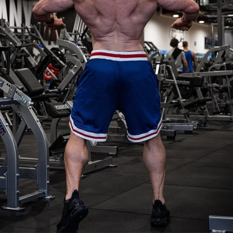 Short de sport d'entraînement d'été hommes Fitness maille respirant Fitness sport pantalons courts l
