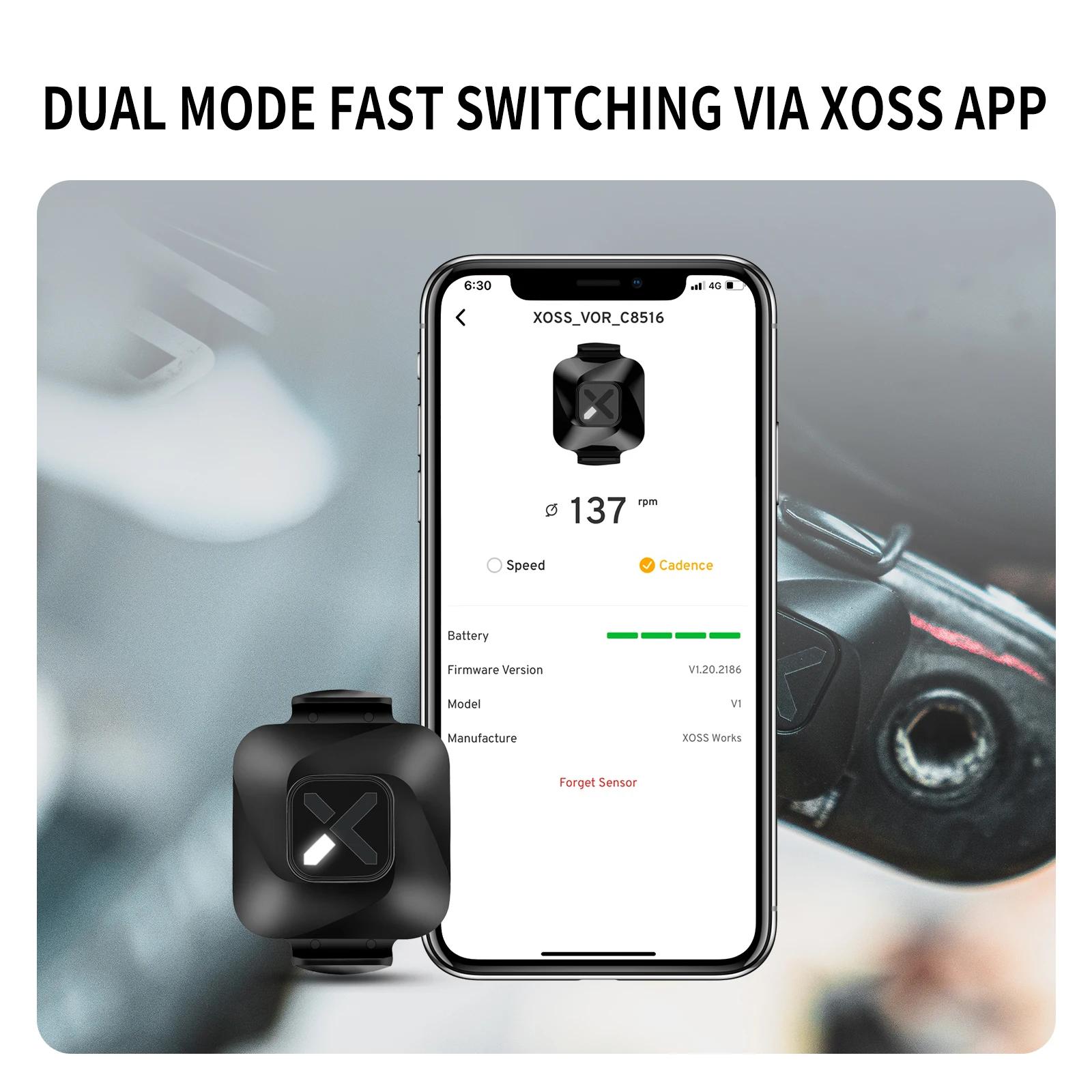 XOSS-Capteur de cadence de vitesse Vortex pour ordinateur de vélo, étanche IPX7, autonomie de la bat