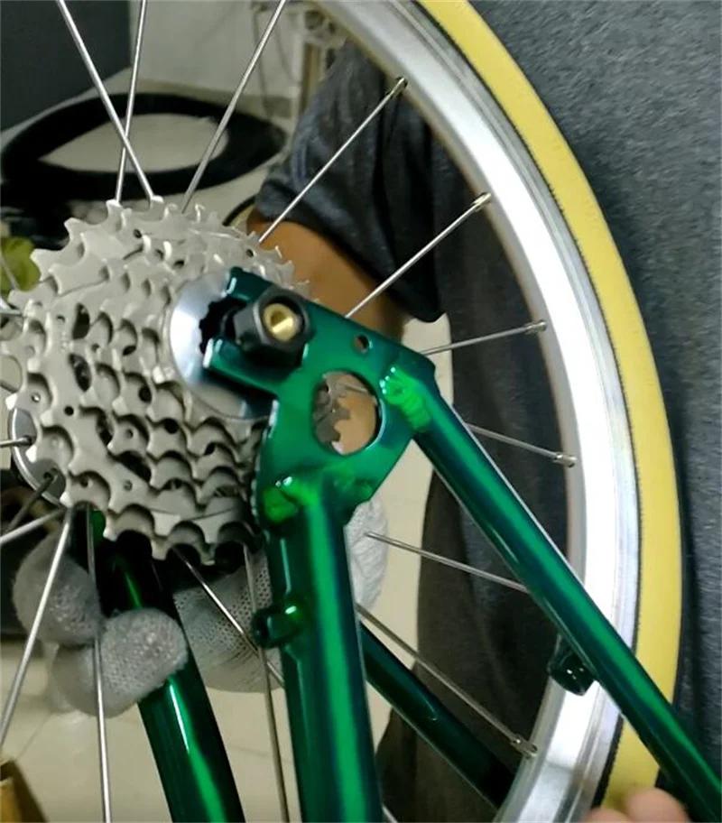Jantes de vélo pliantes avant et arrière, Bromsilice 7 vitesses, 349