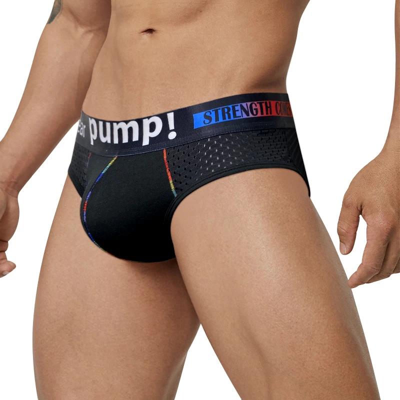 Sous-vêtements Sexy pour hommes, en maille respirante, Bikini jockstrap, slips pour hommes, culotte 