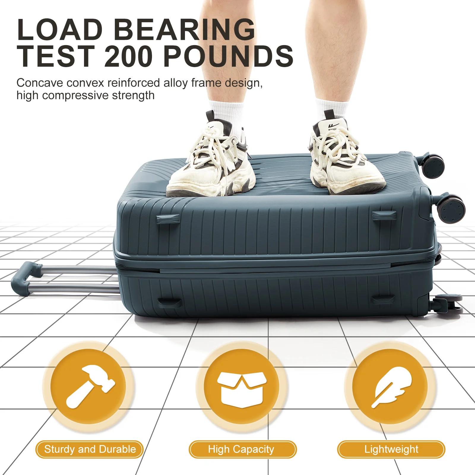 Valise de voyage 2024 nouvelle grande capacité bagages roulants Durable TSA valise cabine à main 20/