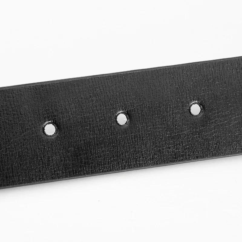 Nouveaux hommes ceintures en cuir PU ceintures Double face hommes mode sans boucle ceintures de haut