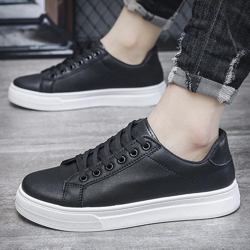 Chaussures décontractées mocassins baskets en cuir britannique chaussures plates chaussures classiqu