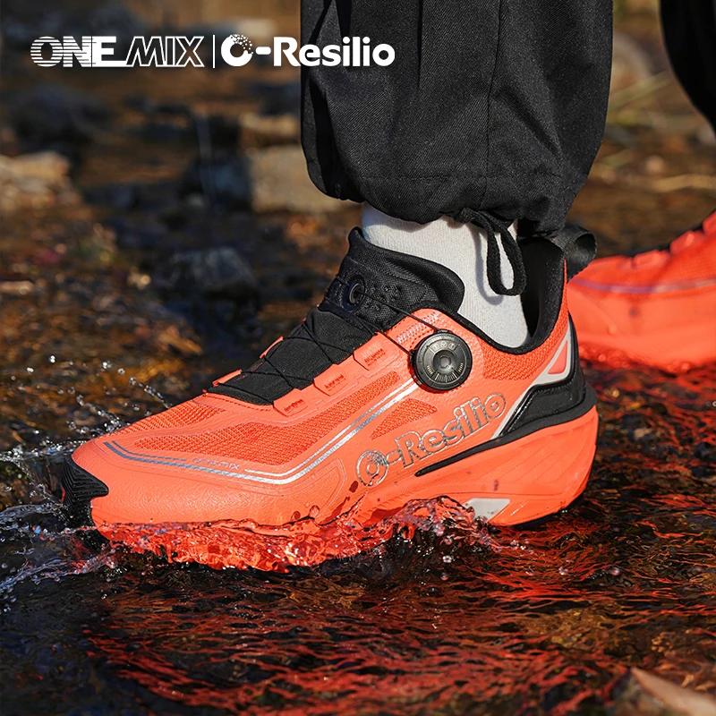 ONEMIX-Chaussures de sport décontractées imperméables pour hommes et femmes, chaussures de marche en