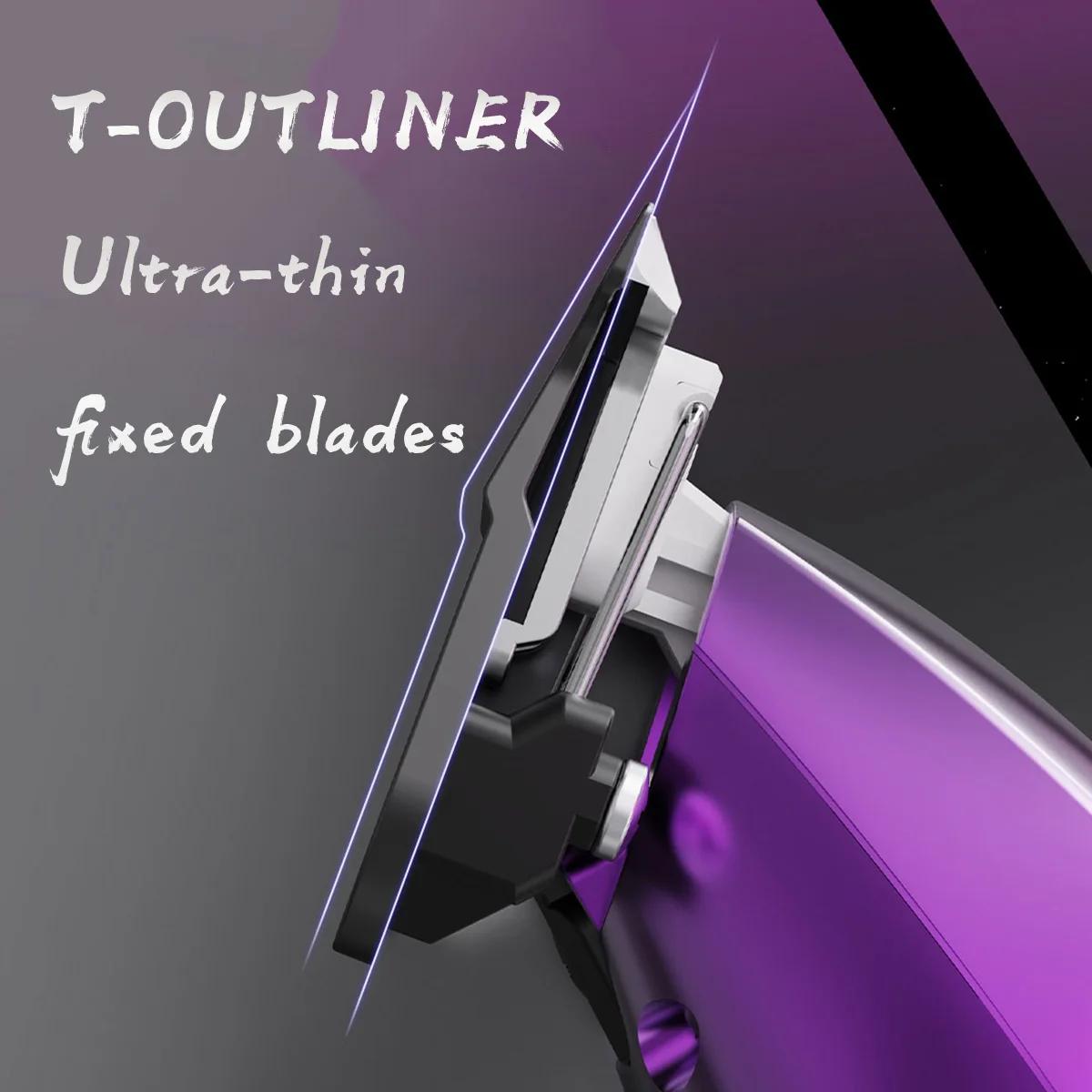 KULILANG-Tondeuse à cheveux électrique professionnelle R55F, 7200 tr/min, 0 pas réglable, lame GTX, 