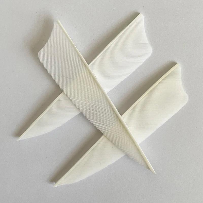Plumes de flèche blanches pour bricolage, plumes de dinde, plumes de tir à l'arc, accessoires d'arc 
