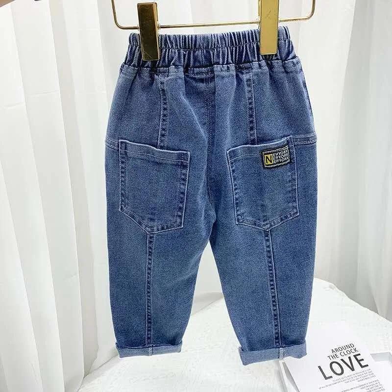 Jeans pour enfants printemps-été, jeans décontractés pour bébés garçons et filles, pantalon sarouel 