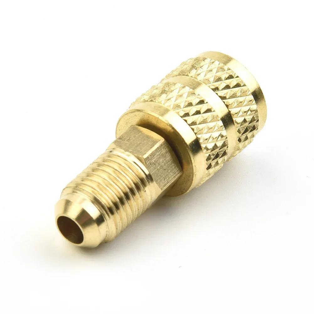 Tête de connecteur femelle/mâle 5/16 "SAE mâle/femelle 1/4", adaptateur SAE pour climatiseur R410 R3