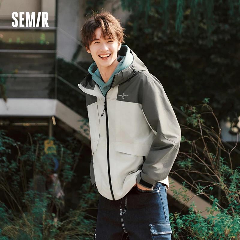 Veste Décontractée Fonctionnelle Homme Semir Printemps 2026 Imperméable Anti-taches Anti-huile Style