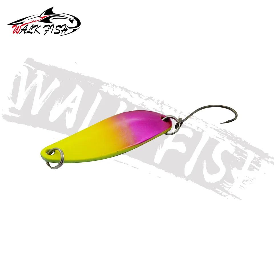 PIED POISSON MARCHE POISSON 5/6/10PCS Pêche Appât 40mm 5g Cuillère De Pêche Truite Leurre De Pêche A