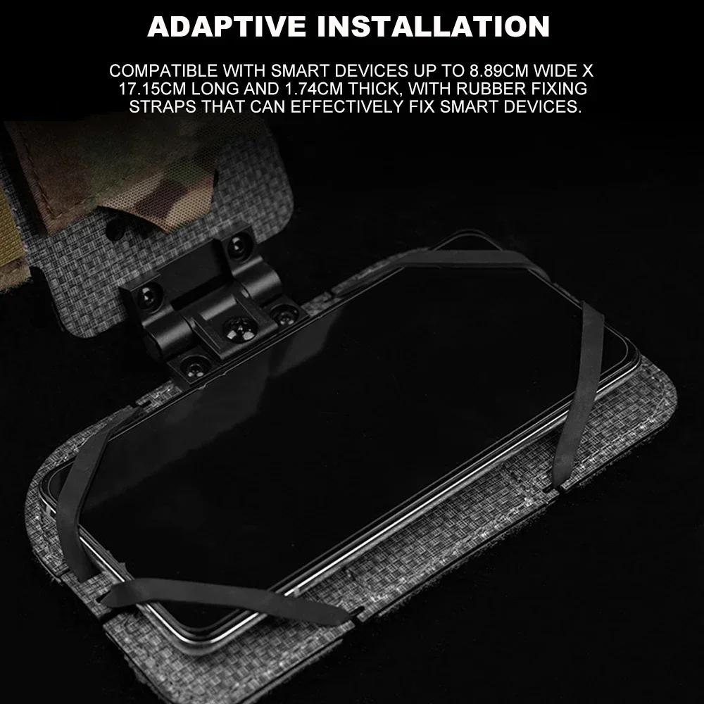 Gilet de chasse, planche de Navigation pour téléphone, pochette Molle, plate-forme de poitrine, supp