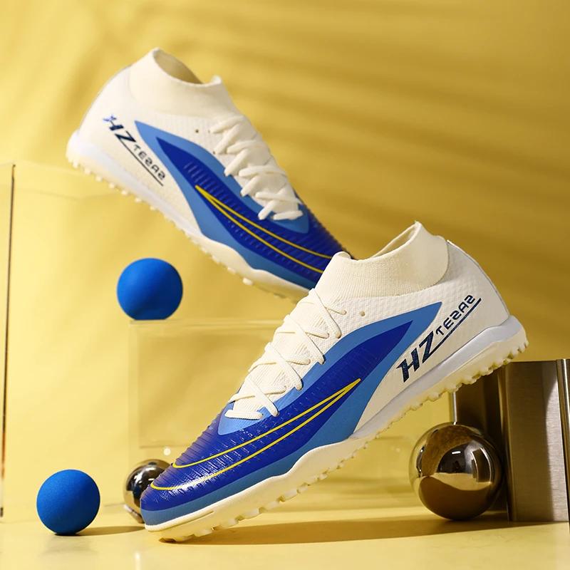 Nouveaux hommes chaussures de Football Sport garçons crampons respirants adulte bottes de Football e