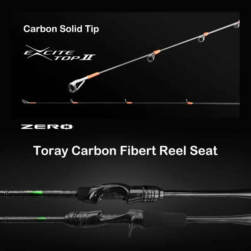 Canne à pêche BFS PURELURE UL légère carbone - Pêche truite casting flux bar roche