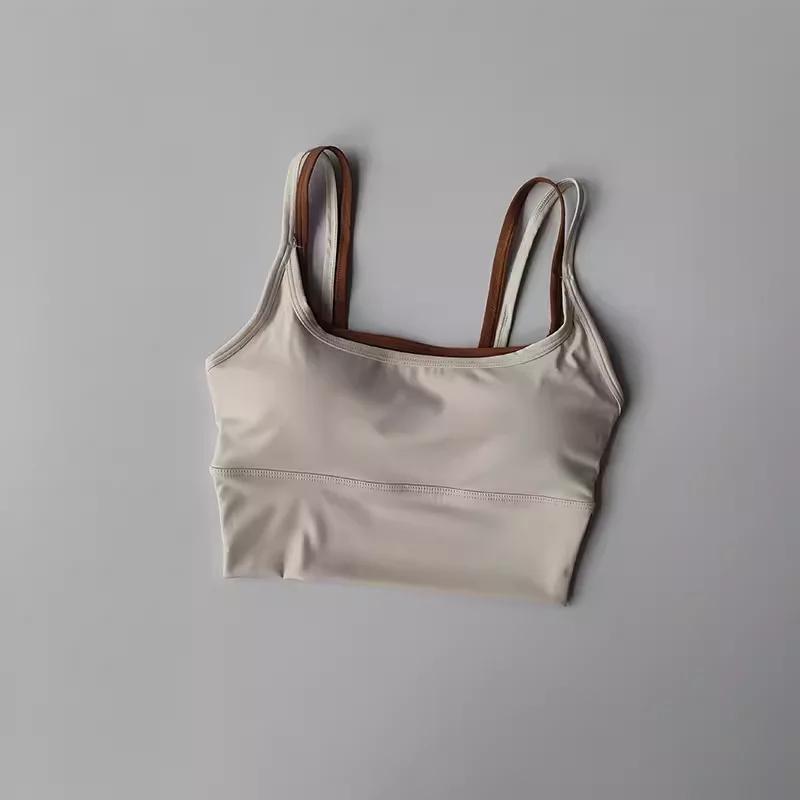 Soutien-gorge de Sport pour femmes gilet de gymnastique Yoga beauté noir bustier tubulaire course so