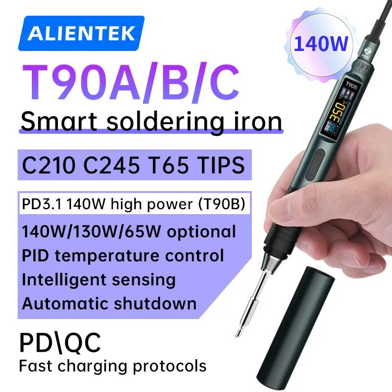 ALIENTEK T90 fer à souder intelligent PD 140W température réglable DC 28V 80-450 ℃ Kit de station