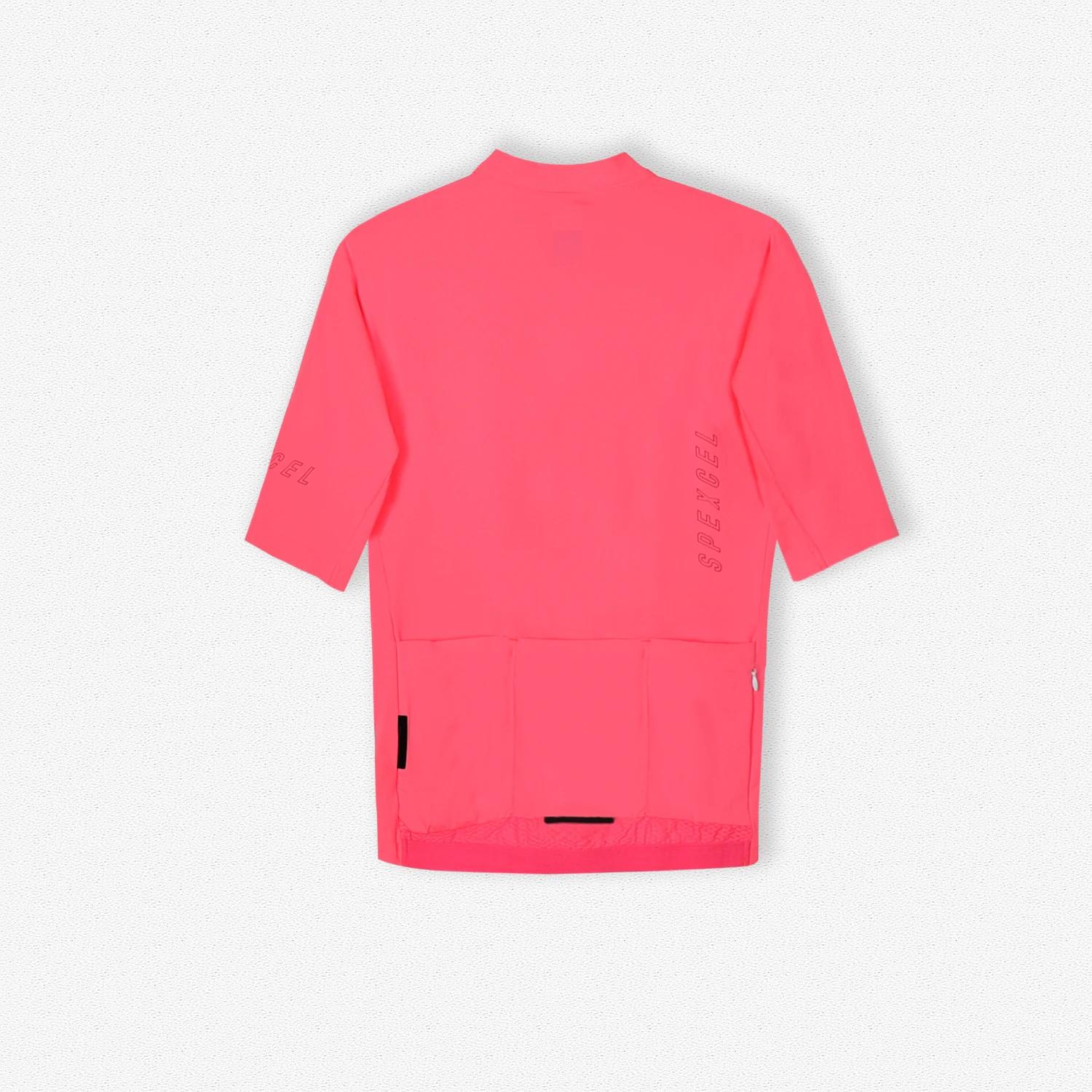 SPEXCEL nouveaux maillots de cyclisme d'entraînement à manches courtes Pro Team Race Fit tissu léger