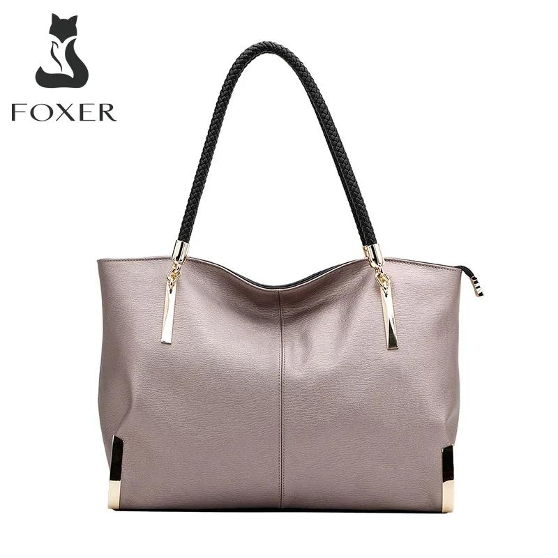 FOXER marque élégant femmes en cuir de vachette sac à main femme sac à bandoulière Design de luxe da