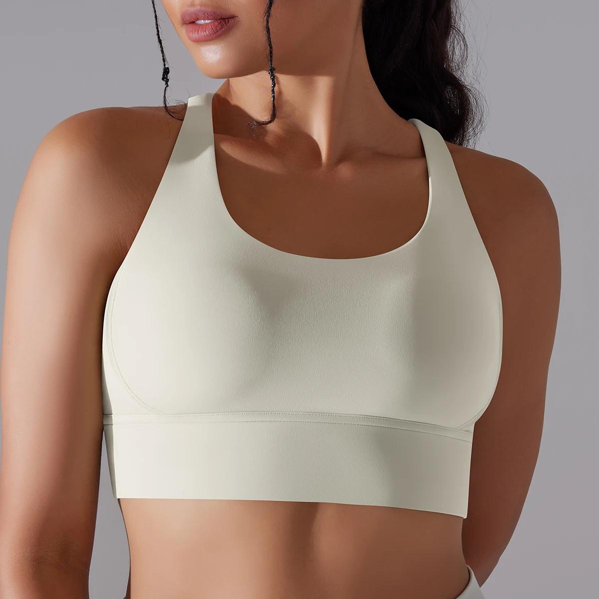 Soutien-gorge de sport pour femmes, Sexy, Yoga, soutien élevé, Impact, sous-vêtements de sport, cour