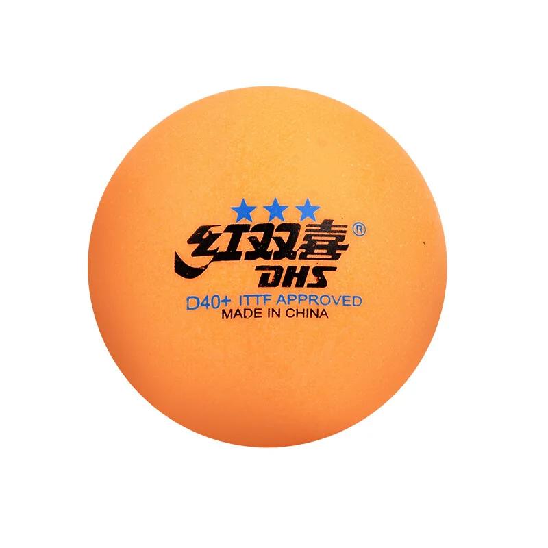 Balle de tennis de table DHS 3 étoiles D40 +, 50/100 balles, nouveau matériau cousu, plastique ABS,