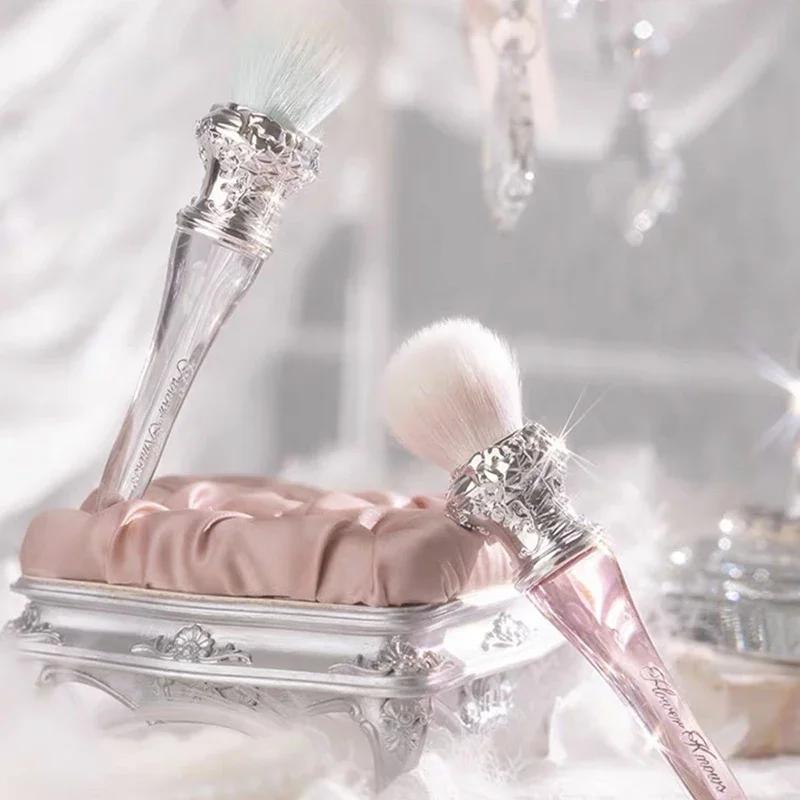Flower Knows Swan Ballet Blush laine brosse poudre minérale bronzant Contour pinceaux de maquillage 