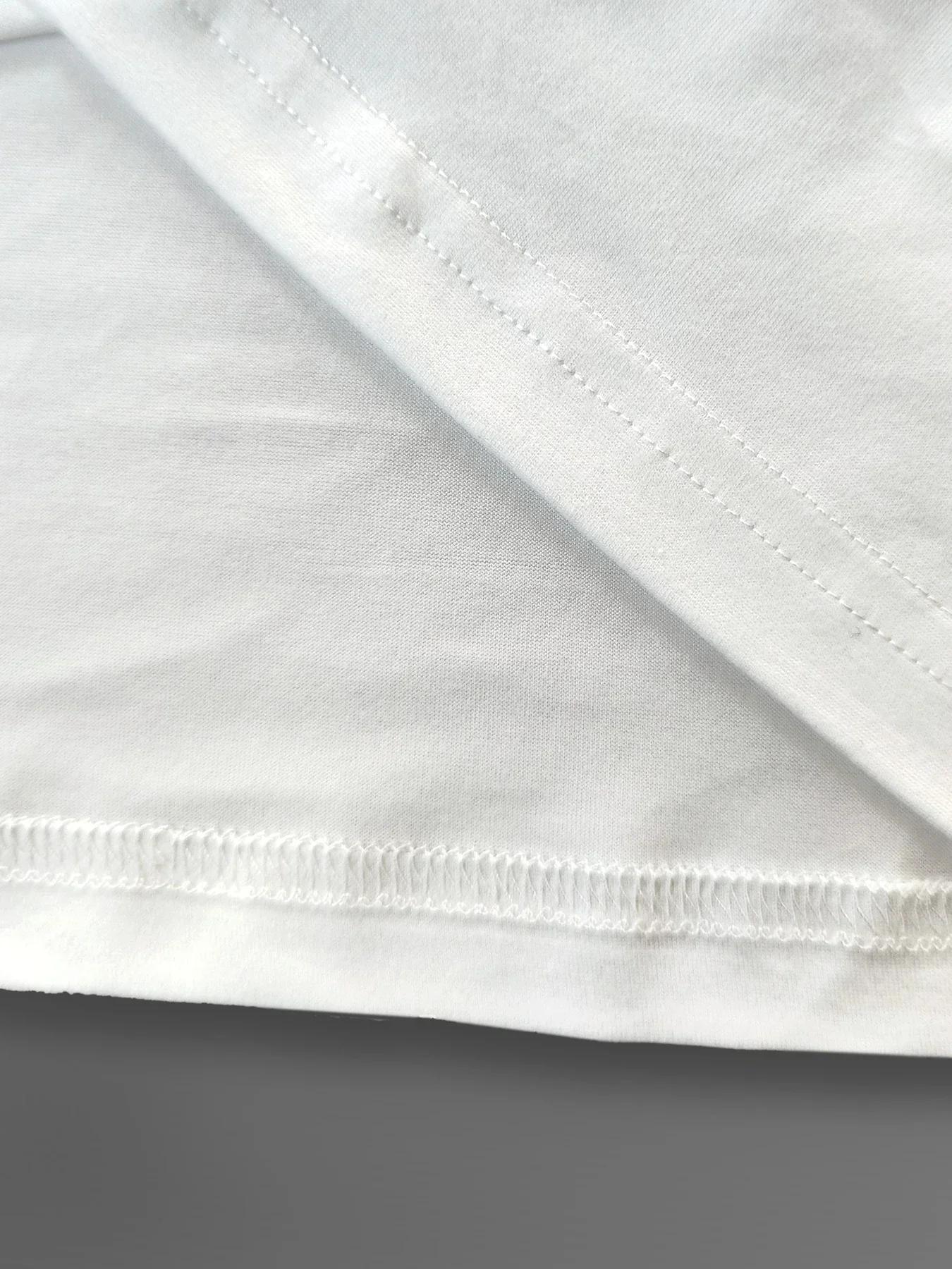 Je vous pouvez aider lettre motif col rond femmes T-shirt à manches courtes mode impression chemise 