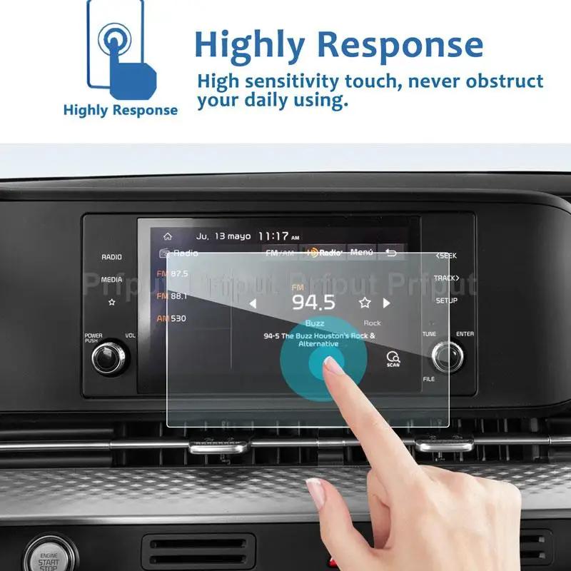 Protecteur d'écran en verre trempé pour Kia Carnival KA4 2021, film d'affichage de Navigation GPS po