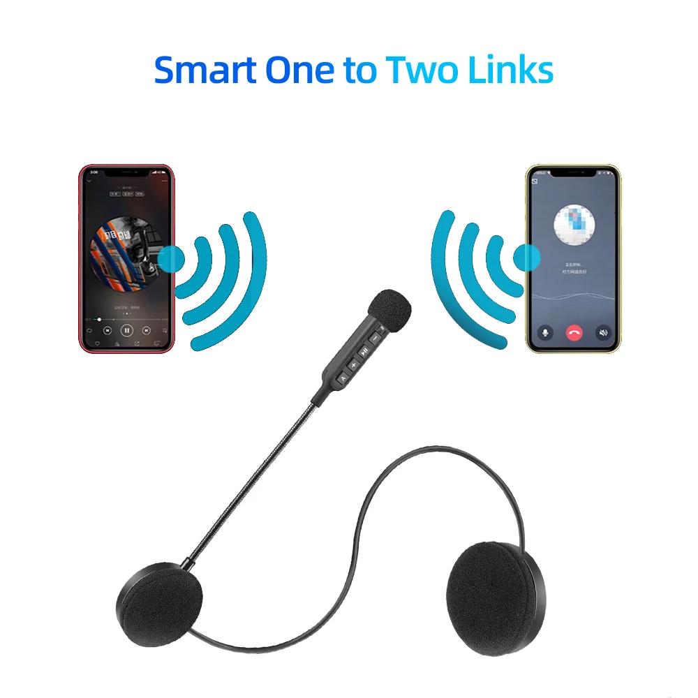BT30S casque de moto casque Bluetooth 5.3 sans fil écouteur mains libres Kit d'appel stéréo pour cav