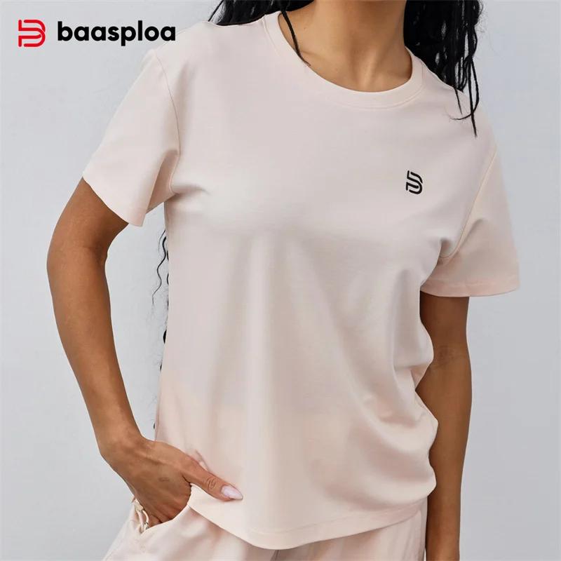 Baasploa-T-Shirt de dehors Respirant pour Femme et Homme, Vêtement de Haute Qualité, à vaccage Rapid