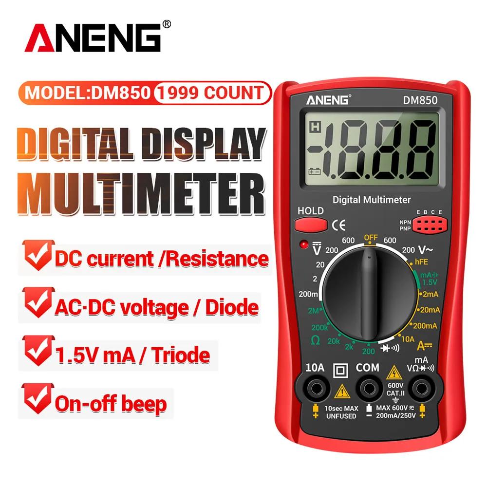 ANENG DM850 multimètre numérique professionnel automatique 1999 points testeur de tension AC/DC auto