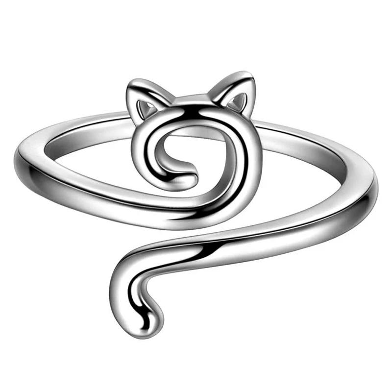 Anneau de fil de crochet d'oreille de chat, taille réglable, intérieur de maire, boucle de crochet, 