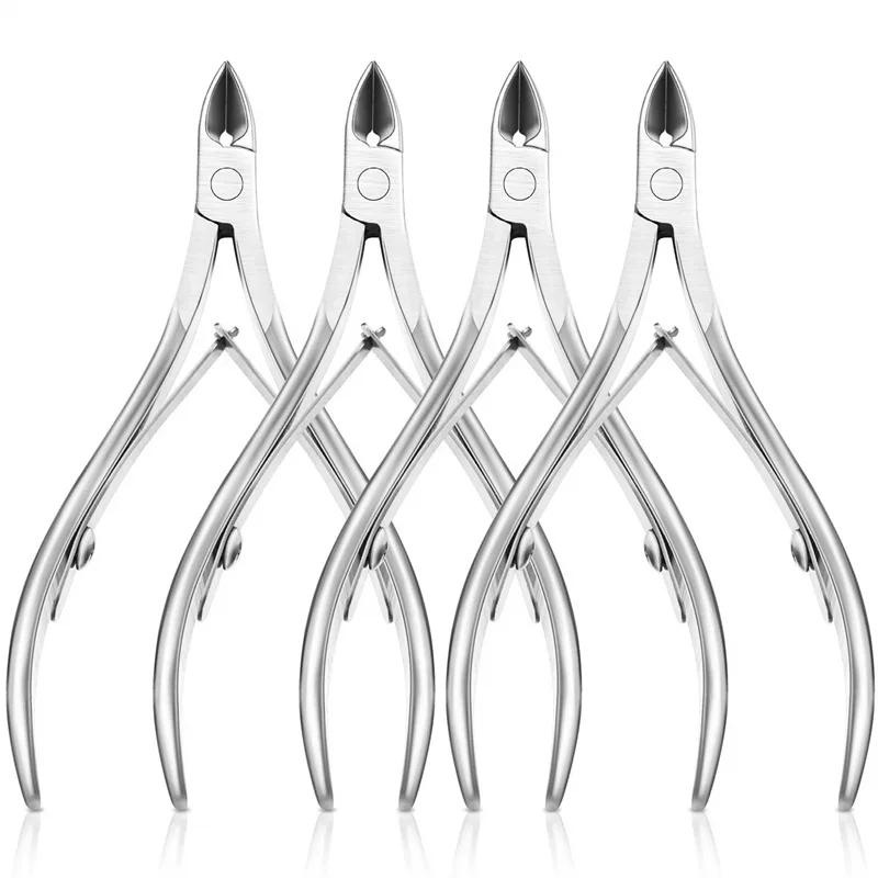 Coupe-cuticules professionnel, ciseaux de manucure, poussoir de pédicure, dissolvant de peau morte, 