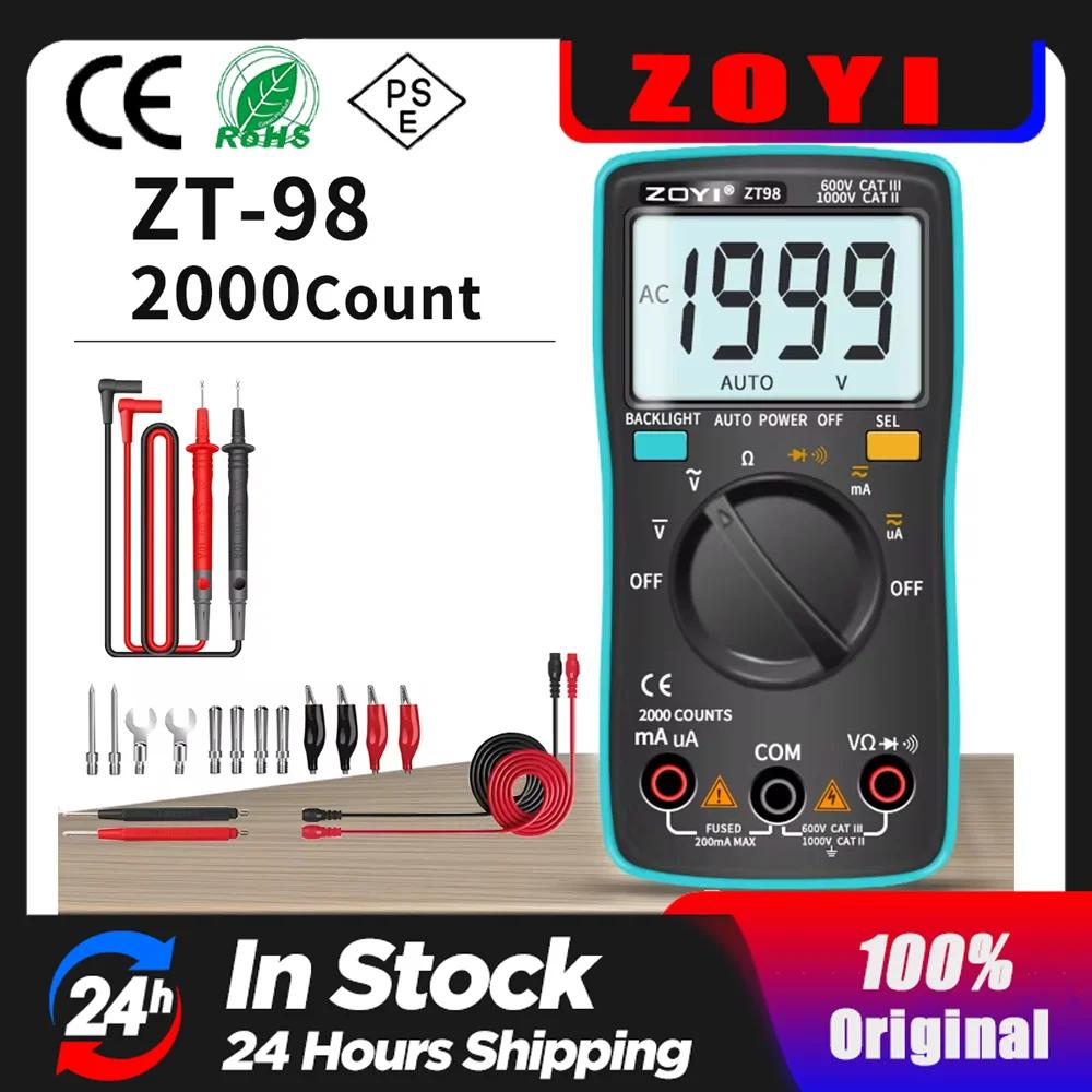 ZOYI multimètre numérique ampèremètre voltmètre résistance fréquence rétro-éclairage mètre tension D