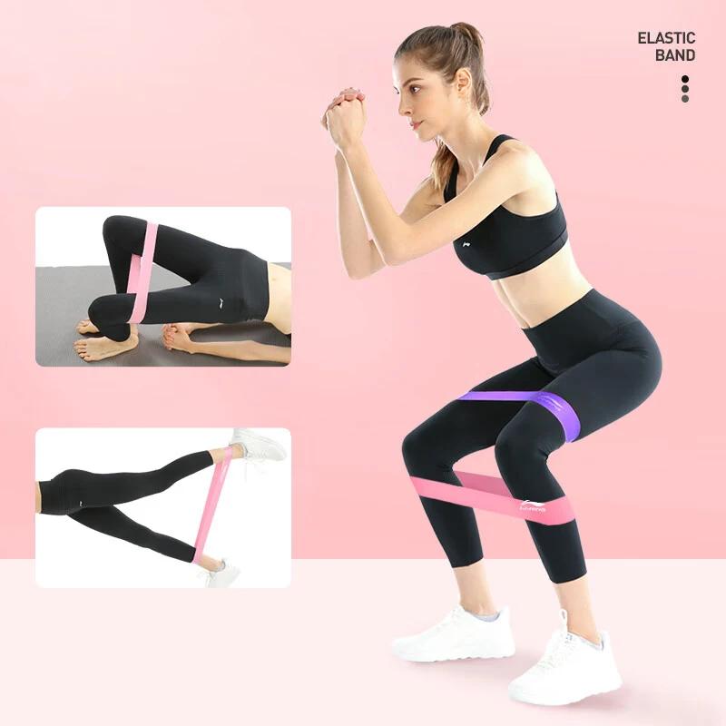 (2 pièces) li-ning femmes Yoga bande élastique musculation fesses levage étirement Tension corde AQT