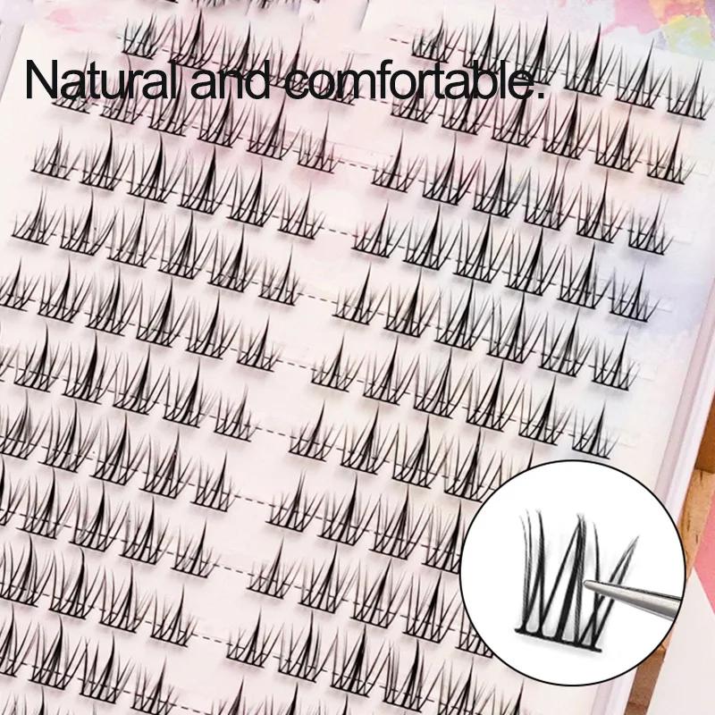 Grappe de cils d'extension de faux cils de grande capacité 384 pièces pour la beauté