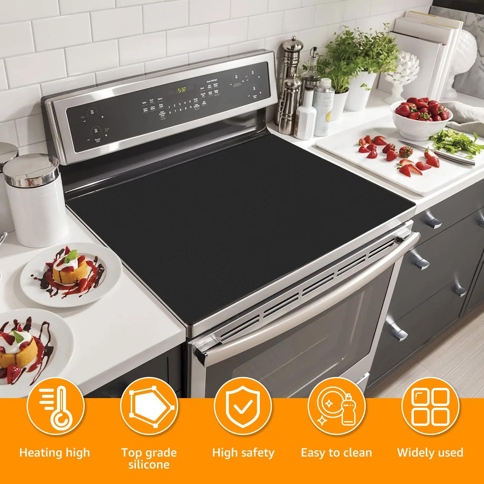 Tapis de table de cuisson à Induction en Silicone, antidérapant, pour cuisinière électrique, protect